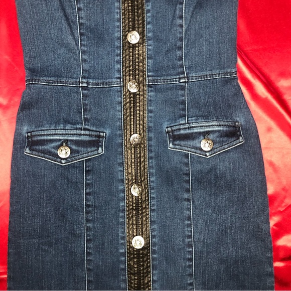 ⭐️NEW⭐️White House Black Market (WHBM) Sleeveless Denim Dress - Picture 8 of 12